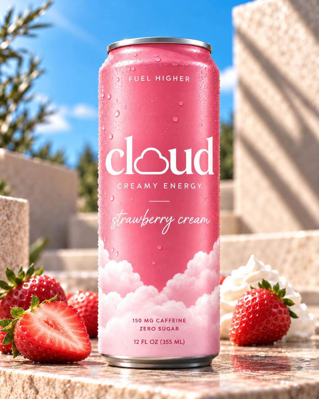 CLOUD Strawberry Cream can